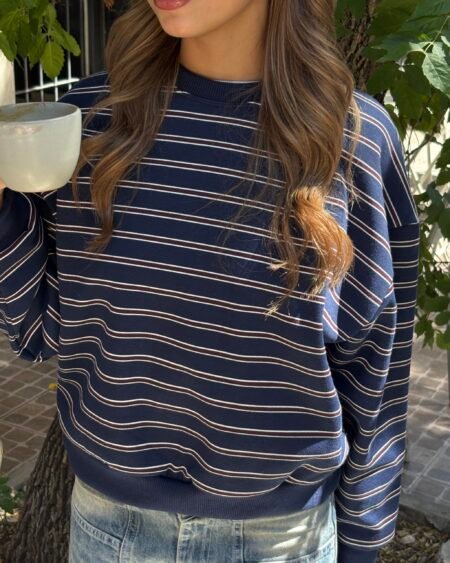 Buzo frisa rayado Aldana