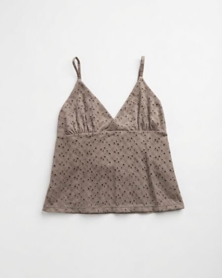 Musculosa broderie con Tiras
