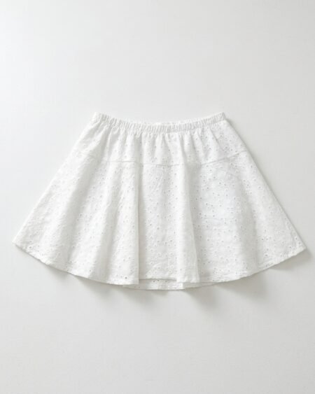 Short pollera broderie