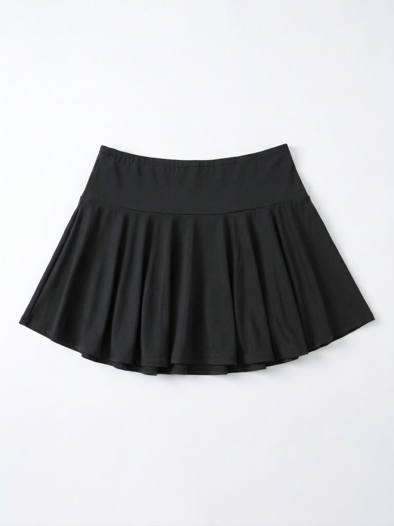 Short viscosa Acampanado